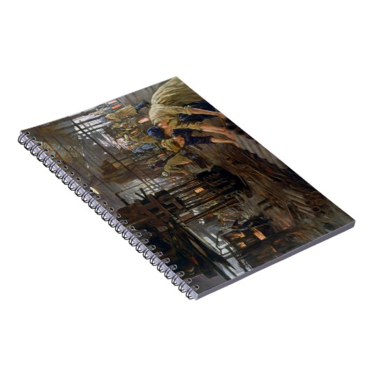 1. Weltkrieg 1918 Frauen in einer Munitionsfabrik Notizblock (Rechte Seite)