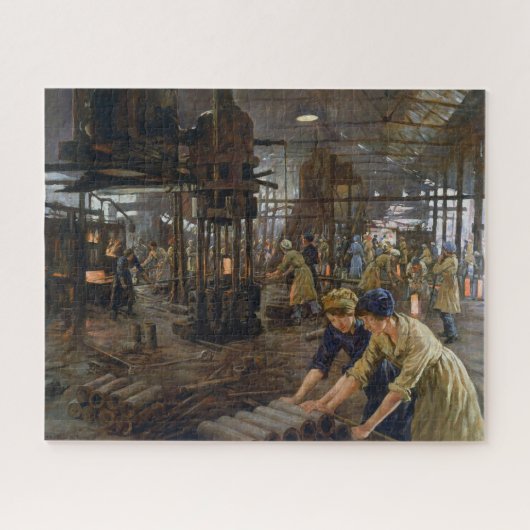 1. Weltkrieg 1918 Frauen in einer Munitionsfabrik Puzzle (Horizontal)
