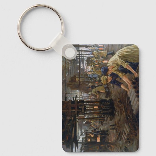 1. Weltkrieg 1918 Frauen in einer Munitionsfabrik Schlüsselanhänger (Vorderseite)