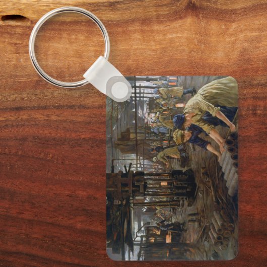 1. Weltkrieg 1918 Frauen in einer Munitionsfabrik Schlüsselanhänger (Vorderseite)