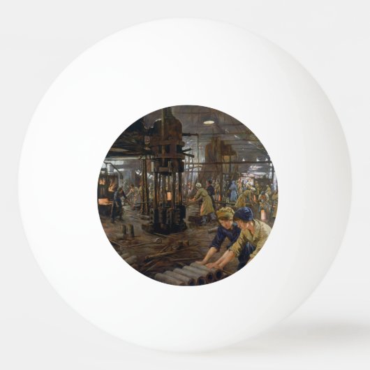 1. Weltkrieg 1918 Frauen in einer Munitionsfabrik Tischtennisball (Vorderseite)