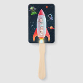 1. Weltraumrakete | Vielen Dank Fächer (Vorderseite)