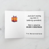 *~* 1 Whimsical Glow Funny Magical Christmas AP97 Dankeskarte (Innenseite)