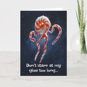 *~*.1 Whimsical Glow Funny Magical Christmas AP97 Dankeskarte