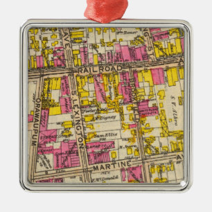 1 White Plains Ornament Aus Metall