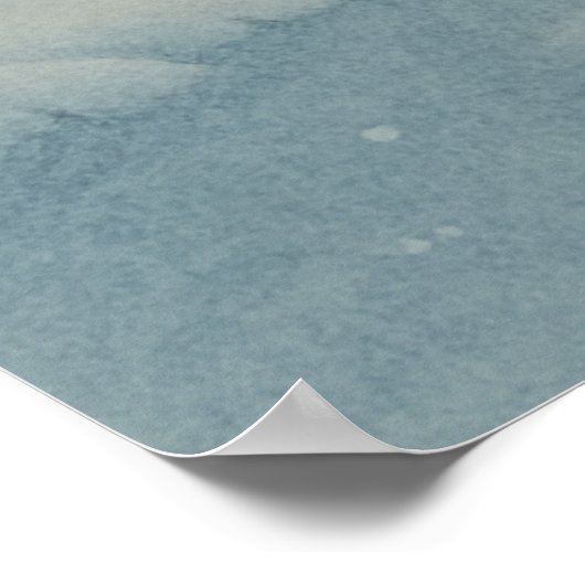 1. Winter, Schneefall Silence, saisonale Printwerb Poster (Ecke)