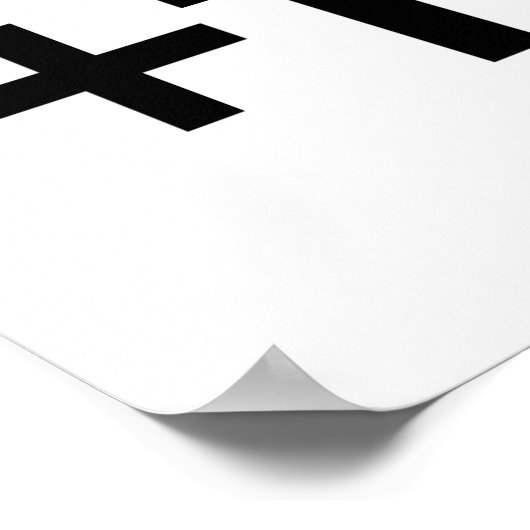 +1 Wissenschaft Poster (Ecke)