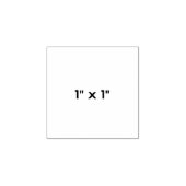 1" x 1" gummistempel (Prägung)
