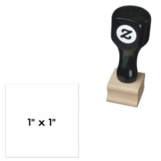 1" x 1" gummistempel (Stempel)