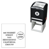 1" x 2,5" permastempel (Beispiel)