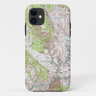 1 x 2 Grad-topographische Karte Case-Mate iPhone Hülle