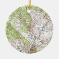 1 x 2 Grad-topographische Karte