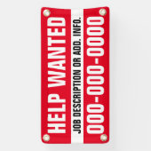 1' X 2' Hilfe Gewollt Banner (Vertikal)