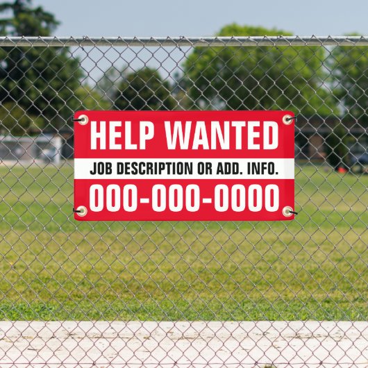 1' X 2' Hilfe Gewollt Banner (Insitu)