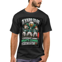 1 Yard To Go Lustiges T-Shirt für Football-Fans