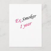 1 Year ex Smoker Postkarte (Vorderseite)