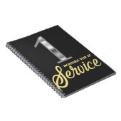 1 Year of Service Employee Notizblock (Rechte Seite)