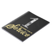 1 Year of Service Employee Notizblock (Linke Seite)