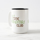 1. Zeit-Großmutter-Verein (Grün) Zweifarbige Tasse (Vorderseite Links)