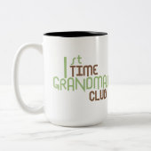 1. Zeit-Großmutter-Verein (Grün) Zweifarbige Tasse (Links)