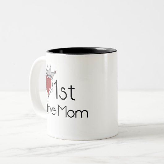 1. Zeit Mama Prinzessin- Zweifarbige Tasse (Vorderseite Links)