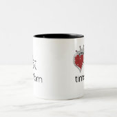 1. Zeit Mama Prinzessin- Zweifarbige Tasse (Mittel)