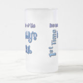 1. Zeit Vati-Vatertags-mattierte Bier-Tasse Mattglas Bierglas (Mittel)