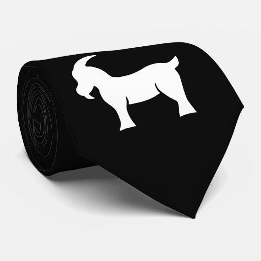 1 Ziegen-Ikone Krawatte (Gerollt)