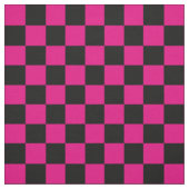 1-Zoll-Karo, Hot-Rosa und Schwarz-Karton Stoff (Muster)