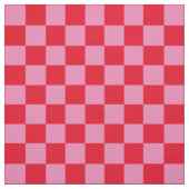 1 Zoll Karo Rosa und Rote Tafel Stoff (Muster)