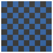 1-Zoll-Karo-Schwarz-Blau-Checkerboard Stoff (Muster)