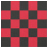 1-Zoll-Karo Schwarz/Rot-Karton Stoff (Nahaufnahme)