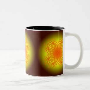 1 ZWEIFARBIGE TASSE