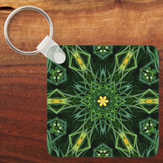 1A Einzigartiger, farbenfroher Mandala Schlüsselanhänger (Vorderseite)