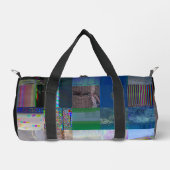 1C9984DA Glitch Art Digitale Verzerrung Vaporwave Duffle Bag (Vorderseite)