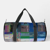 1C9984DA Glitch Art Digitale Verzerrung Vaporwave Duffle Bag (Rückseite)