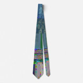 1C9984DA Glitch Art Digitale Verzerrung Vaporwave Krawatte (Vorderseite)