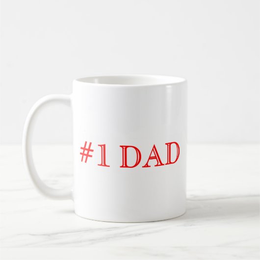 #1Dad Rot Kaffeetasse (Links)