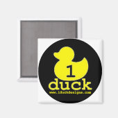 1Ducklogo Magnet (Vorderseite/Rückseite)