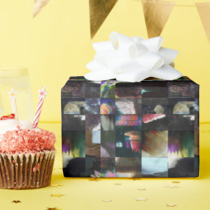 1FB1F9F4 Cyberpunk-Glitch-Art-Mosaik-Abstrakt Geschenkpapier