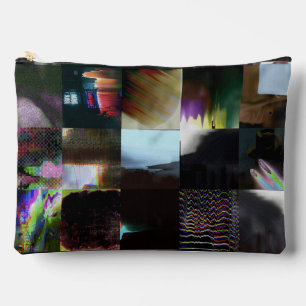 1FB1F9F4 Cyberpunk-Glitch-Art-Mosaik-Abstrakt Zubehörtasche
