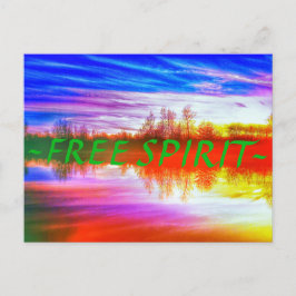 1Free Spirit Postcard Postkarte