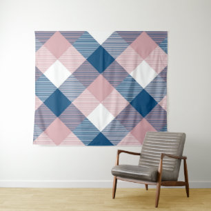 1Geometrische quadratische Abstraktion 1 Wandteppich