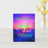 1HEAL GREETING CARD KARTE (Gelbe Blume)