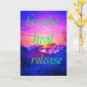 1HEAL GREETING CARD KARTE (Gelbe Blume)