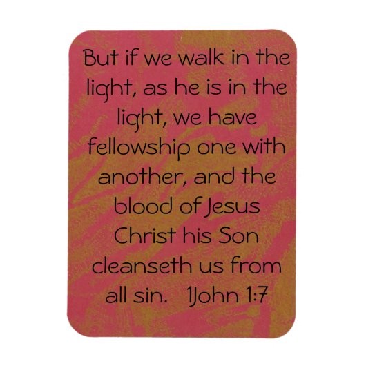 1John1:17-Schrift-Magnet Magnet (Vertikal)
