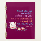 1John4:7 Bible Verse Planer (Vorderseite)