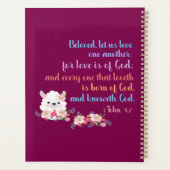 1John4:7 Bible Verse Planer (Rückseite)