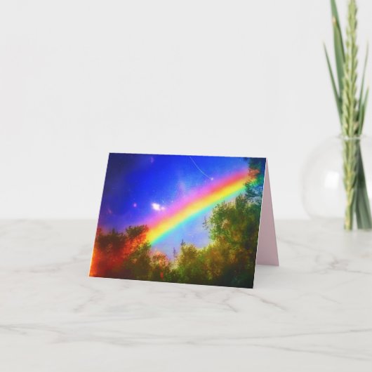 1KOLISCHE RAINBOW-KLEINE GREETKARTE KARTE (Vorderseite)