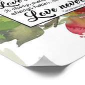 1Korinther 13:4-8 Liebe ist Patient Liebe ist Kind Poster (Ecke)